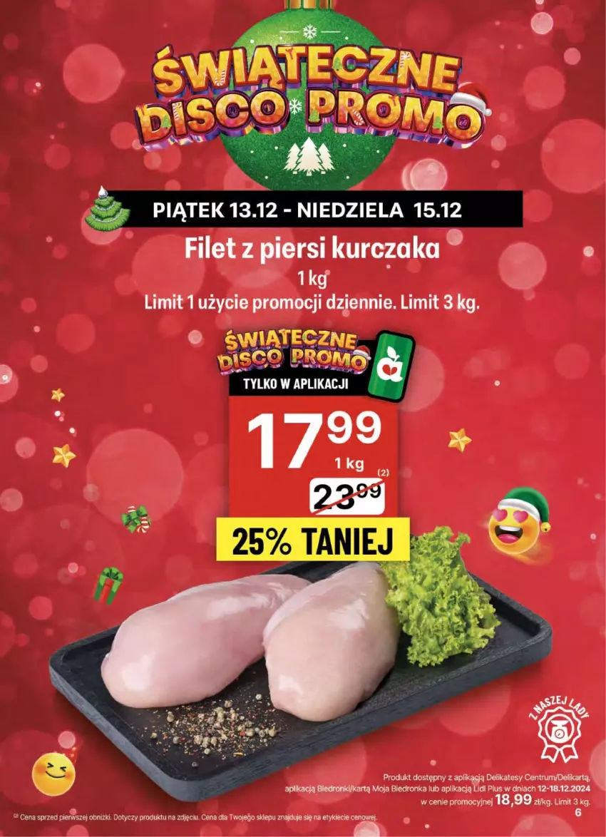 Gazetka promocyjna Delikatesy Centrum - NOWA GAZETKA Delikatesy Centrum od 12 grudnia! 12-18.12.2024 - ważna 12.12 do 18.12.2024 - strona 6 - produkty: Filet z piersi kurczaka, Kurczak