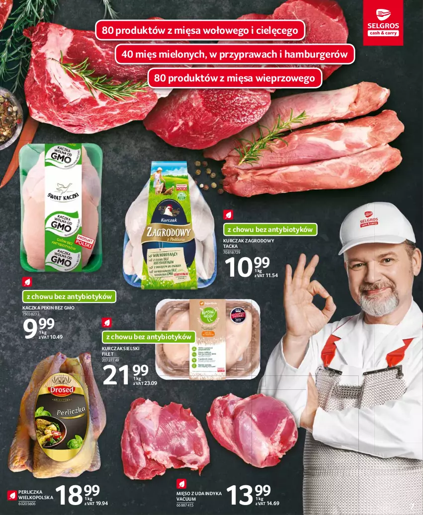 Gazetka promocyjna Selgros - Oferta spożywcza - ważna 25.02 do 10.03.2021 - strona 7 - produkty: Burger, Hamburger, Kaczka, Kurczak, Mięso, Perliczka