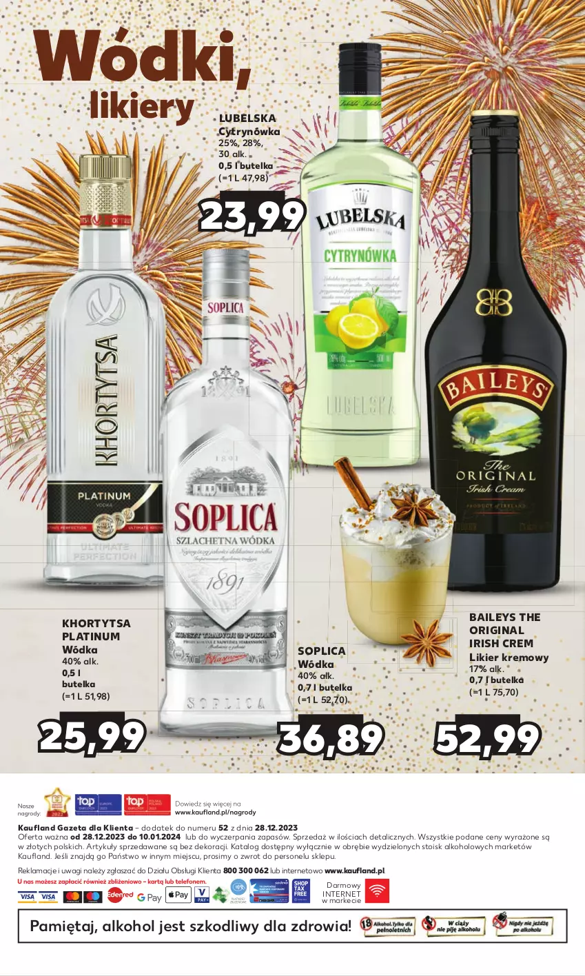 Gazetka promocyjna Kaufland - Barek Kauflandu - ważna 28.12.2023 do 10.01.2024 - strona 20 - produkty: Gin, Likier, Mięta, Soplica, Wagi, Wódka