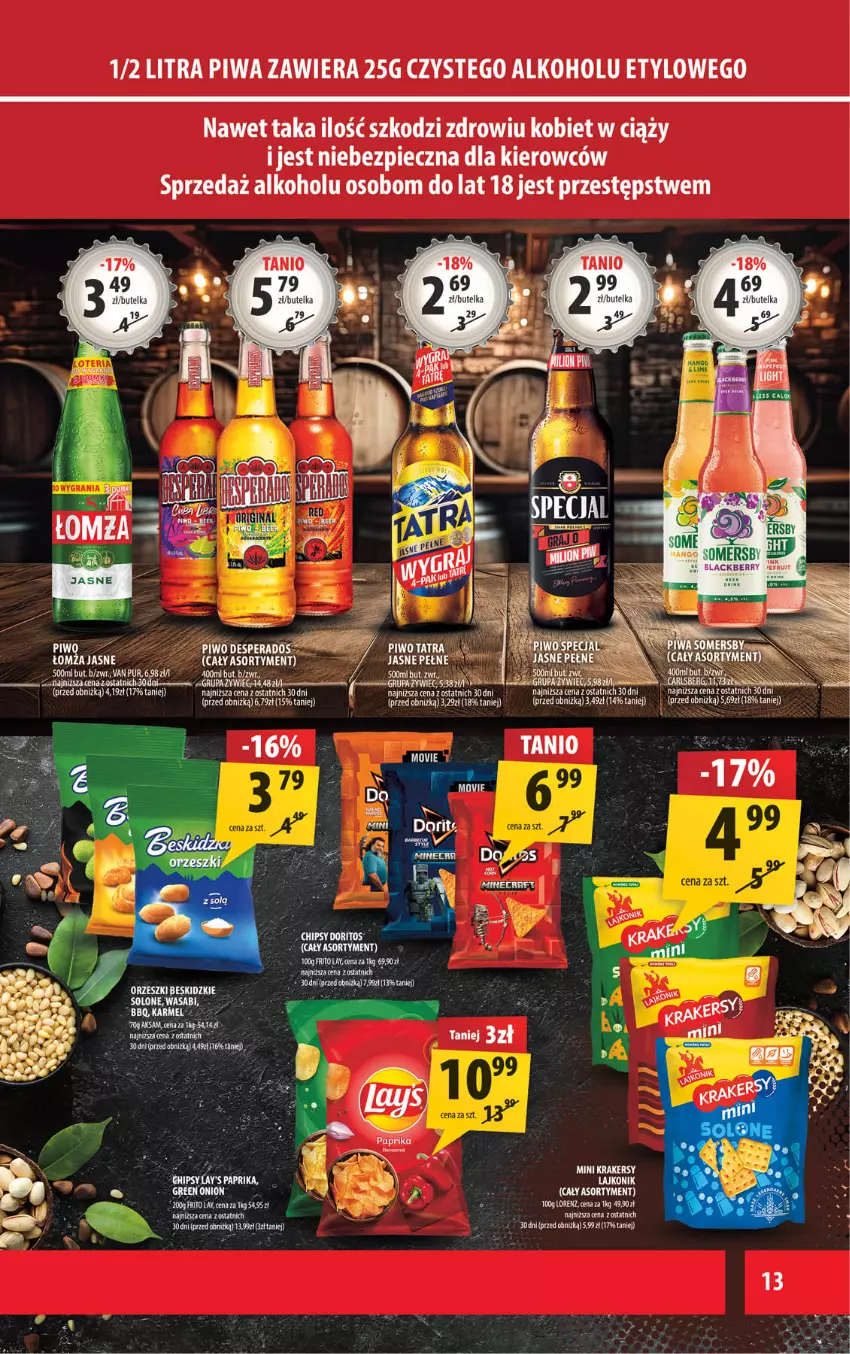 Gazetka promocyjna Arhelan - Gazetka - ważna 01.08 do 10.08.2025 - strona 13 - produkty: Isla, Krakersy, Lajkonik, Piec, Piwa, Pur, Wasa, Wawel