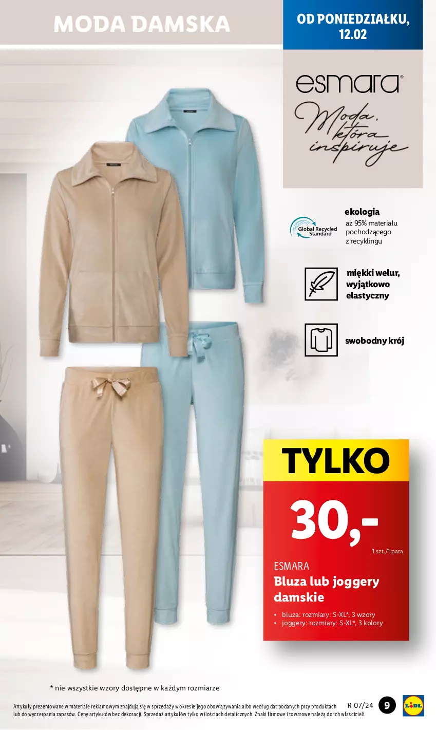 Gazetka promocyjna Lidl - GAZETKA - ważna 12.02 do 17.02.2024 - strona 11 - produkty: Bluza, Control, Moda