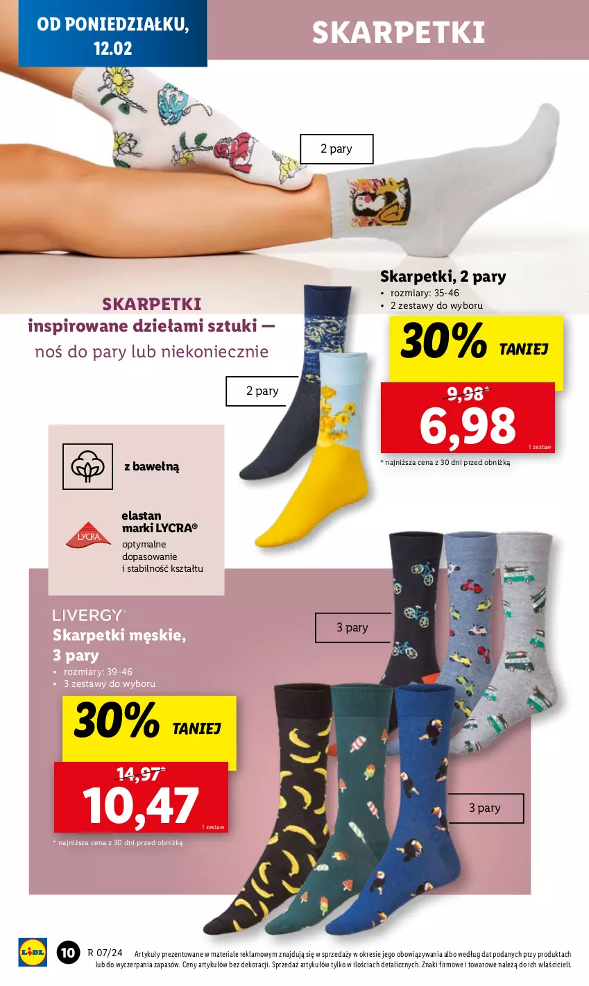 Gazetka promocyjna Lidl - GAZETKA - ważna 12.02 do 17.02.2024 - strona 12 - produkty: Karp, Skarpetki