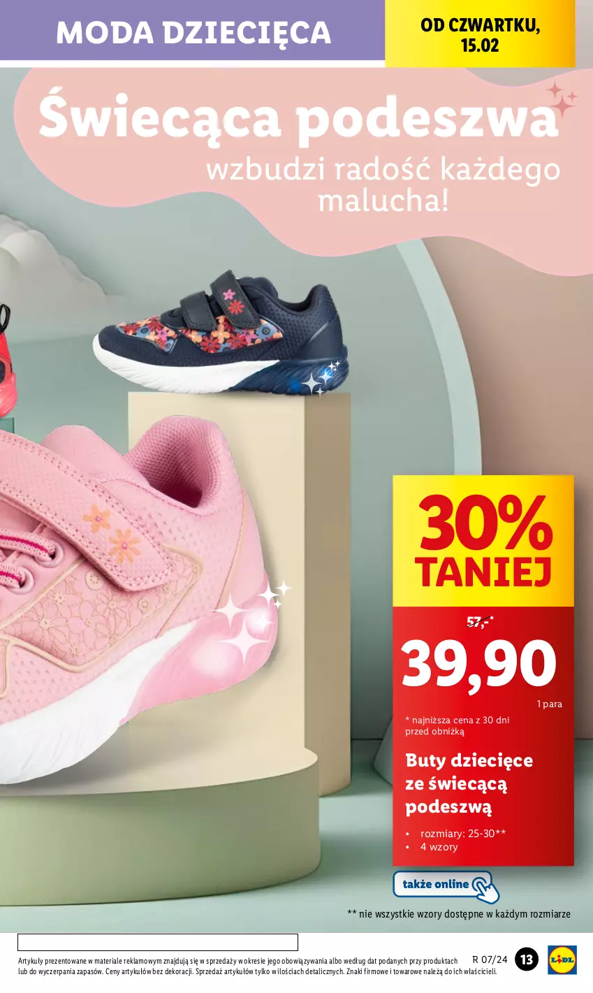 Gazetka promocyjna Lidl - GAZETKA - ważna 12.02 do 17.02.2024 - strona 15 - produkty: Buty, Dzieci, Moda