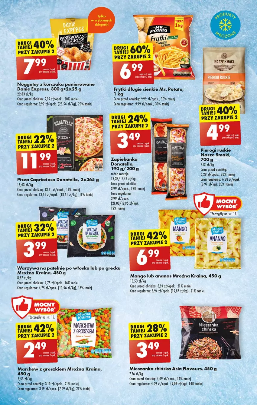 Gazetka promocyjna Biedronka - Od poniedzialku - ważna 04.09 do 09.09.2023 - strona 37 - produkty: Ananas, Fa, Frytki, Kurczak, Mango, Pierogi, Pizza, Warzywa