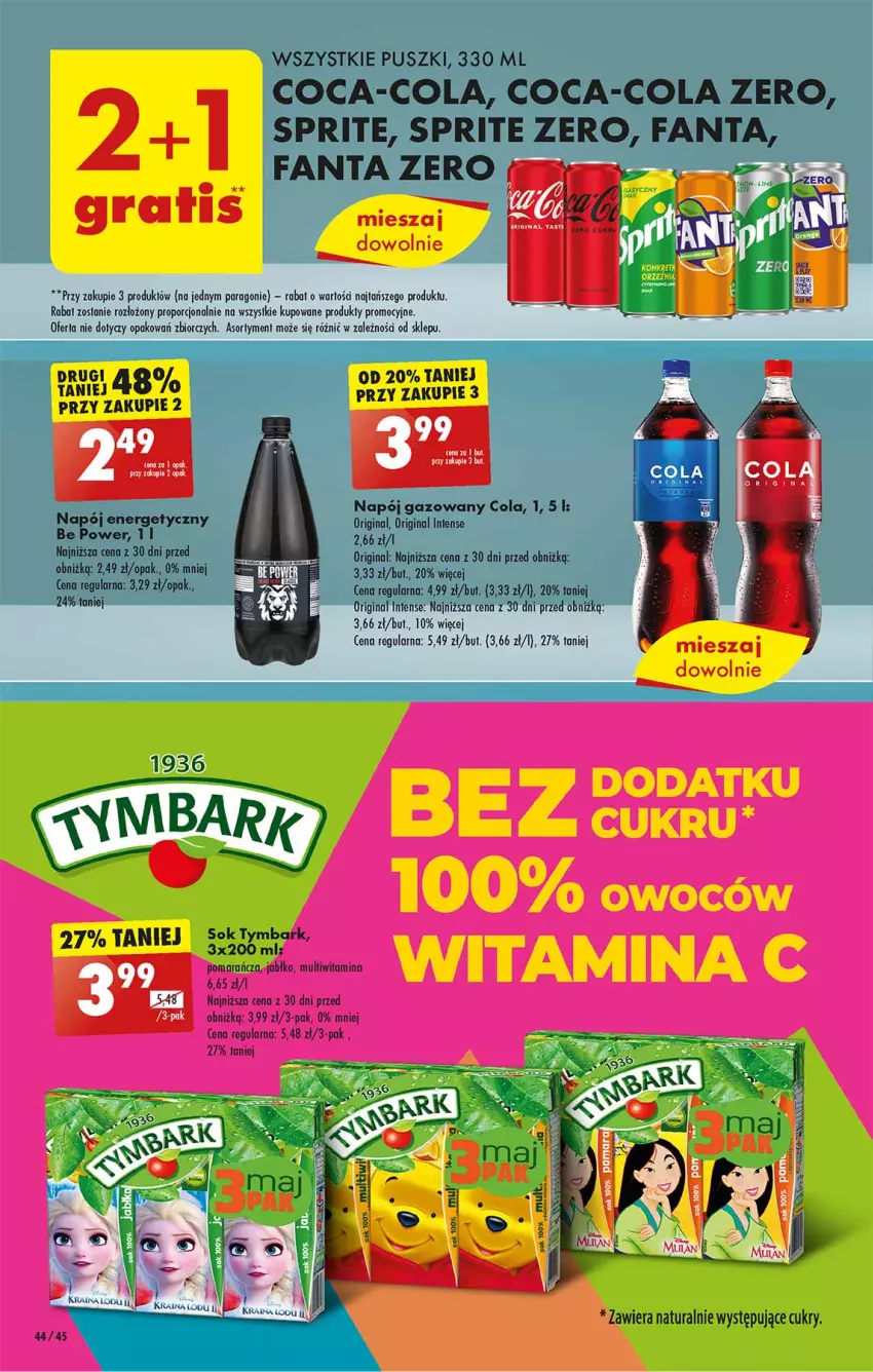 Gazetka promocyjna Biedronka - Od poniedzialku - ważna 04.09 do 09.09.2023 - strona 44 - produkty: Coca-Cola, Fa, Fanta, Gin, Gra, Napój, Napój gazowany, Por, Ser, Sprite