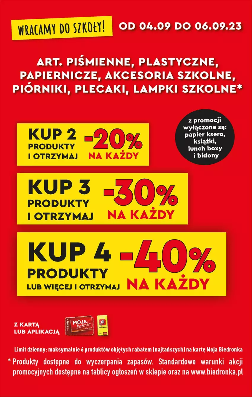 Gazetka promocyjna Biedronka - Od poniedzialku - ważna 04.09 do 09.09.2023 - strona 60 - produkty: Dron, Papier, Piórnik, Plecak