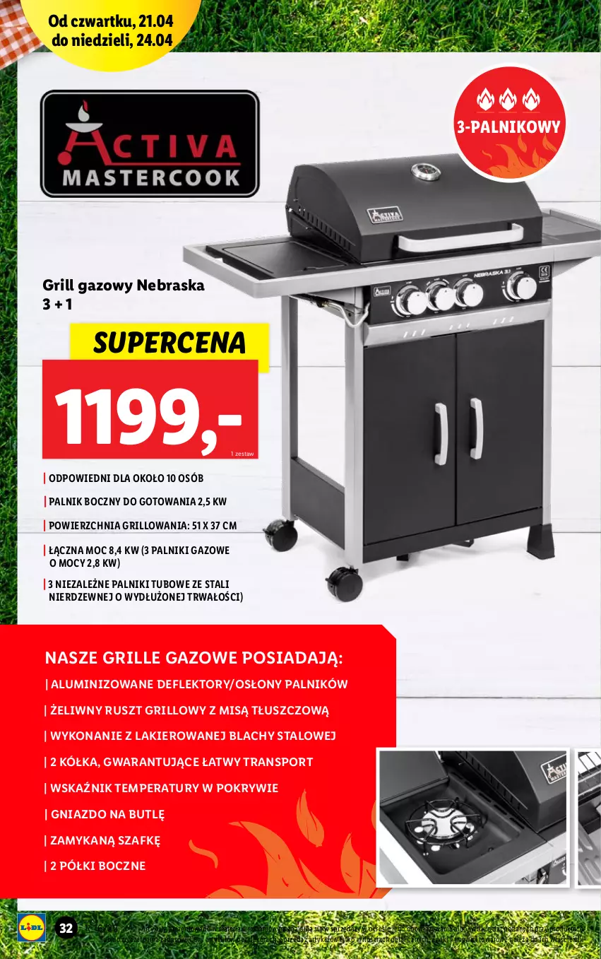 Gazetka promocyjna Lidl - GAZETKA - ważna 19.04 do 24.04.2022 - strona 34 - produkty: Grill, Grill gazowy, Lakier, Por, Sport, Tran