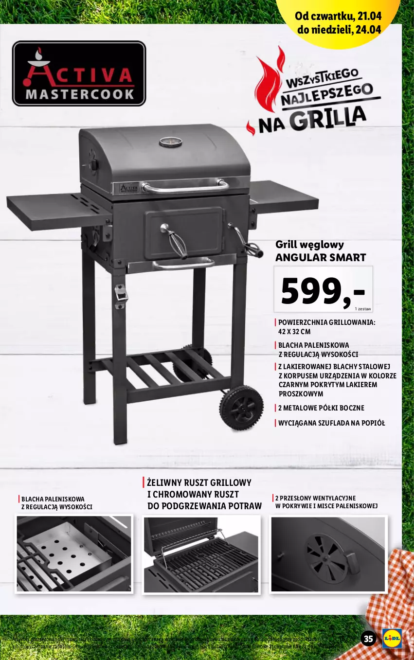 Gazetka promocyjna Lidl - GAZETKA - ważna 19.04 do 24.04.2022 - strona 37 - produkty: Grill, Lakier, Palenisko, Sok