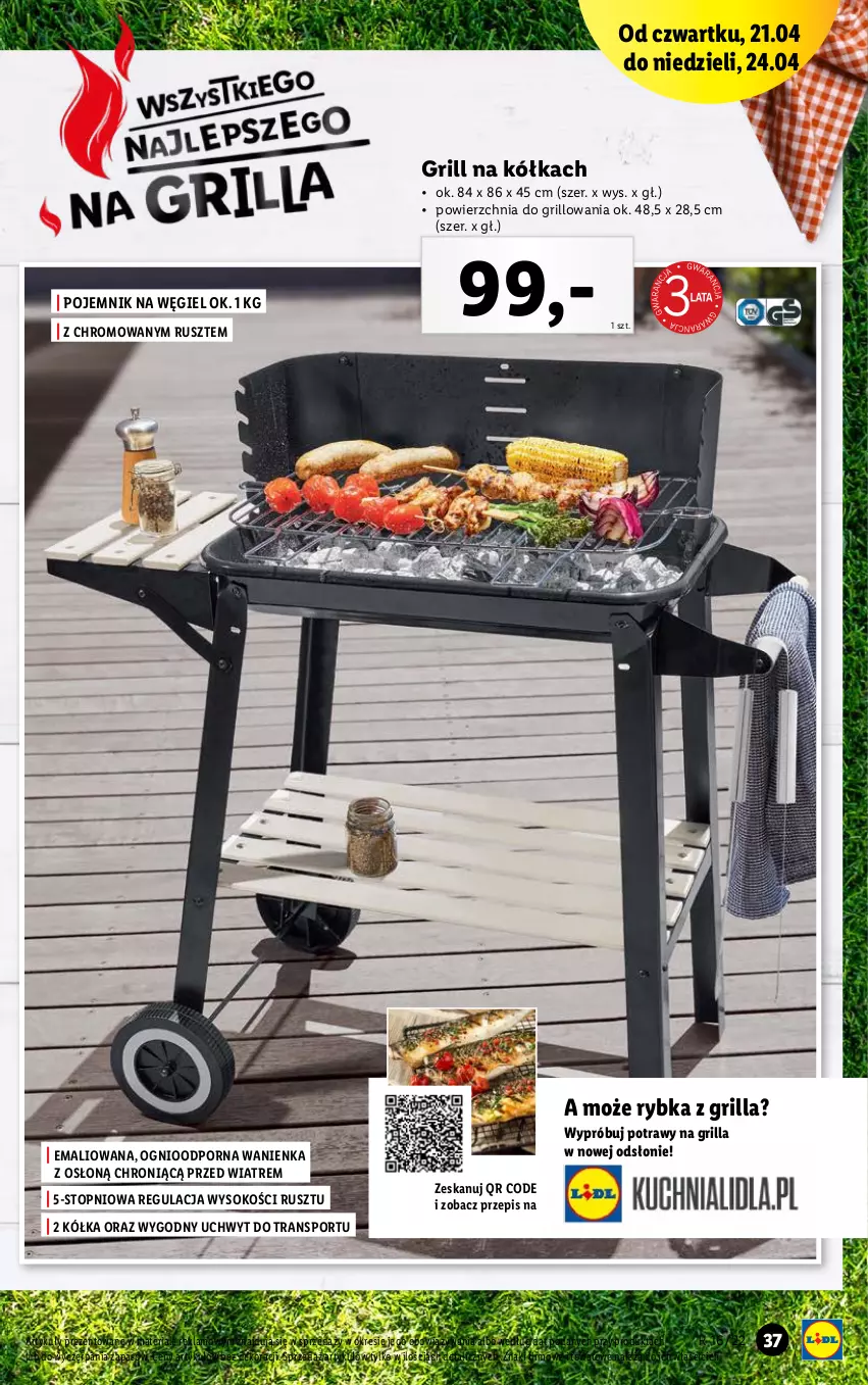 Gazetka promocyjna Lidl - GAZETKA - ważna 19.04 do 24.04.2022 - strona 39 - produkty: Grill, Pojemnik, Por, Sok, Sport, Top, Tran