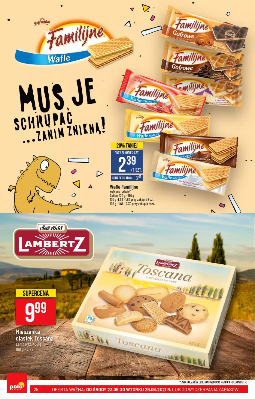 Gazetka promocyjna PoloMarket - Gazetka pomocyjna - ważna 23.06 do 29.06.2021 - strona 28 - produkty: Fa, Wafle