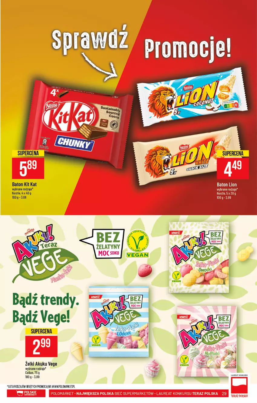 Gazetka promocyjna PoloMarket - Gazetka pomocyjna - ważna 23.06 do 29.06.2021 - strona 29 - produkty: Baton, Kit Kat