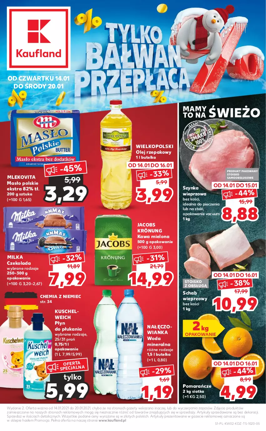 Gazetka promocyjna Kaufland - OFERTA TYGODNIA - ważna 14.01 do 20.01.2021 - strona 1