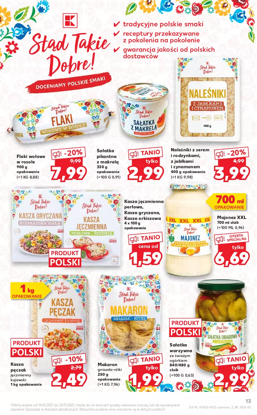 Gazetka promocyjna Kaufland - OFERTA TYGODNIA - ważna 14.01 do 20.01.2021 - strona 13