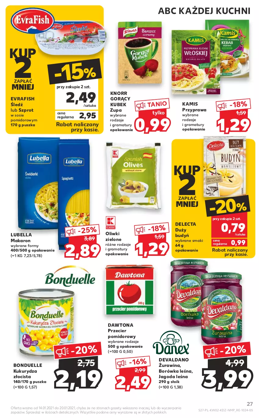 Gazetka promocyjna Kaufland - OFERTA TYGODNIA - ważna 14.01 do 20.01.2021 - strona 27