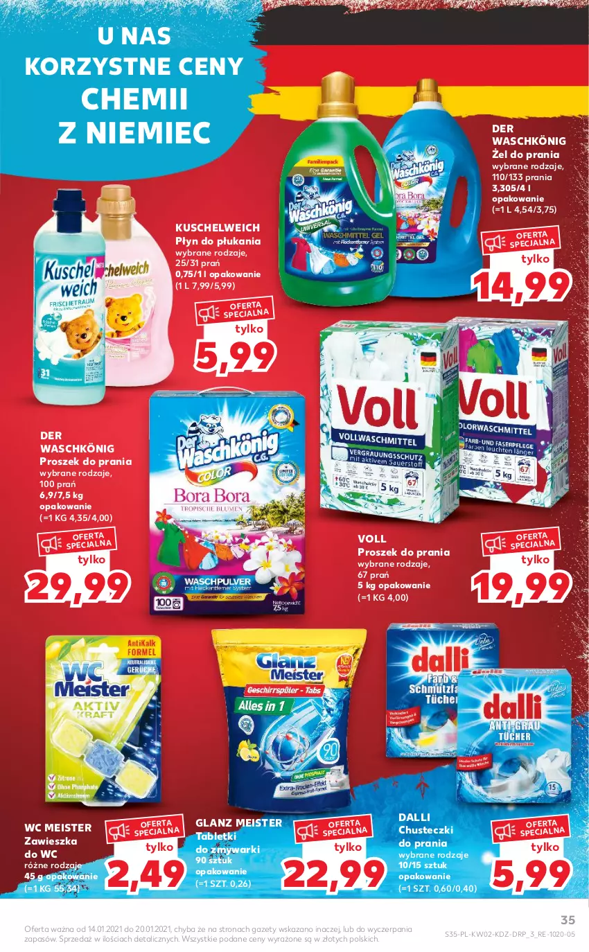 Gazetka promocyjna Kaufland - OFERTA TYGODNIA - ważna 14.01 do 20.01.2021 - strona 35