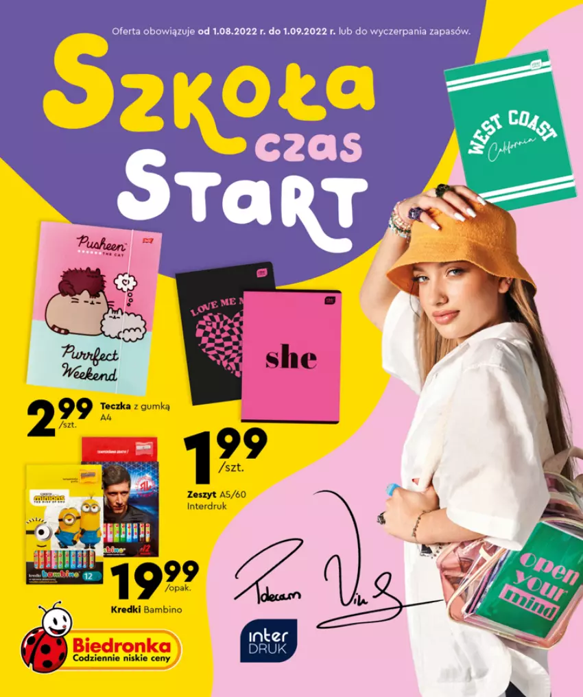 Gazetka promocyjna Biedronka - oferta od 1.08 - ważna 01.08 do 01.09.2022 - strona 1