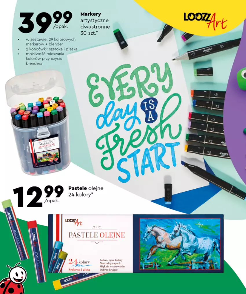 Gazetka promocyjna Biedronka - oferta od 1.08 - ważna 01.08 do 01.09.2022 - strona 46 - produkty: Blender, LG, Marker, Olej, Pastele olejne