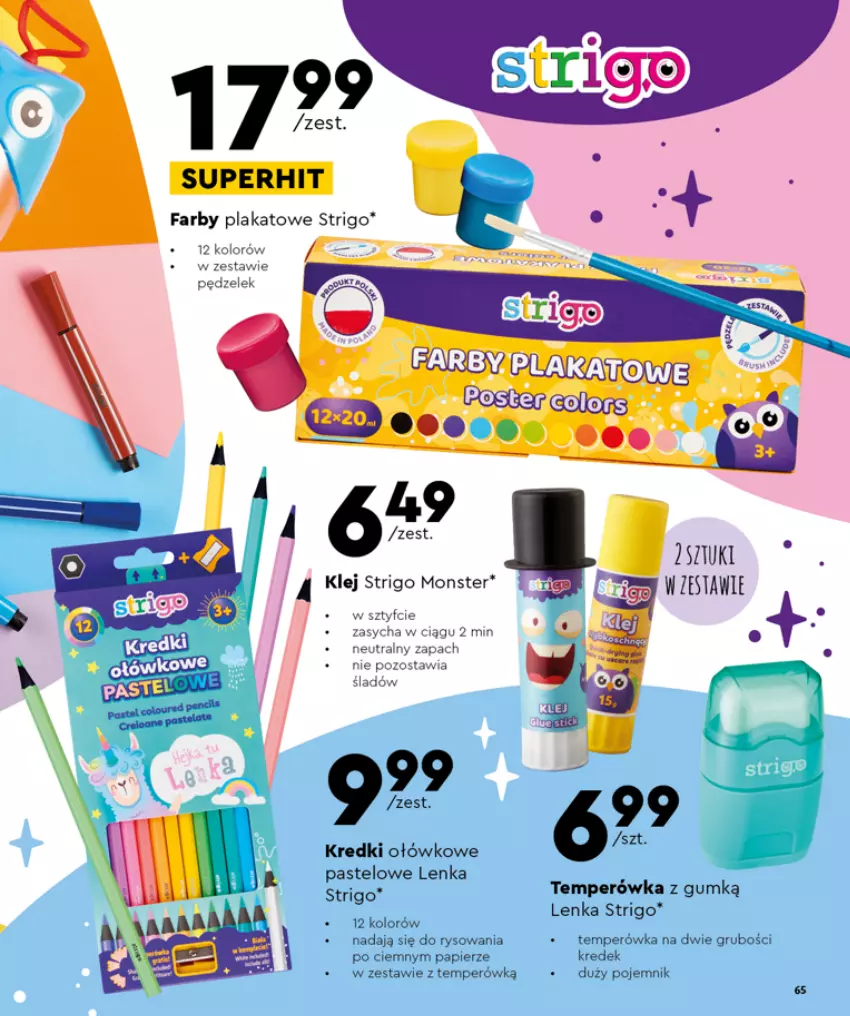 Gazetka promocyjna Biedronka - oferta od 1.08 - ważna 01.08 do 01.09.2022 - strona 65 - produkty: Fa, Klej, Papier, Pojemnik