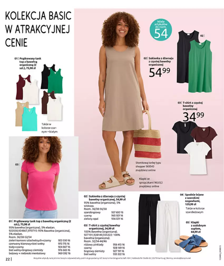 Gazetka promocyjna Bonprix - RELAKS NAD MORZEM - ważna 15.06 do 13.07.2026 - strona 24 - produkty: Ba!, Fa, Gin, Gra, K2, Kawa, Klapki, Mars, Ser, Spodnie, Top, Wino