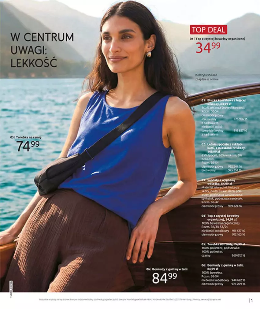 Gazetka promocyjna Bonprix - RELAKS NAD MORZEM - ważna 15.06 do 13.07.2026 - strona 3 - produkty: Ocet, Por, Tera, Top, Torebka