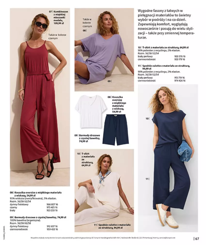 Gazetka promocyjna Bonprix - RELAKS NAD MORZEM - ważna 15.06 do 13.07.2026 - strona 69 - produkty: Bermudy, Fa, Gra, Por, Sony, Spodnie