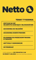 Gazetka promocyjna Netto - Akcesoria i dodatki - Gazetka - ważna od 09.08 do 09.08.2023 - strona 1 - produkty: Karp, Pojemnik, Skarpetki, Dzieci, Komputer