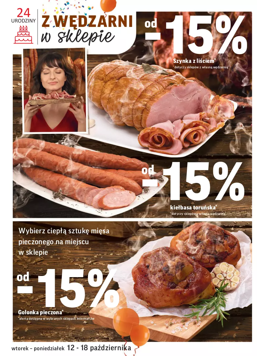 Gazetka promocyjna Intermarche - Gazetka promocyjna - ważna 12.10 do 18.10.2021 - strona 20 - produkty: Golonka pieczona, Kiełbasa, Piec, Szynka