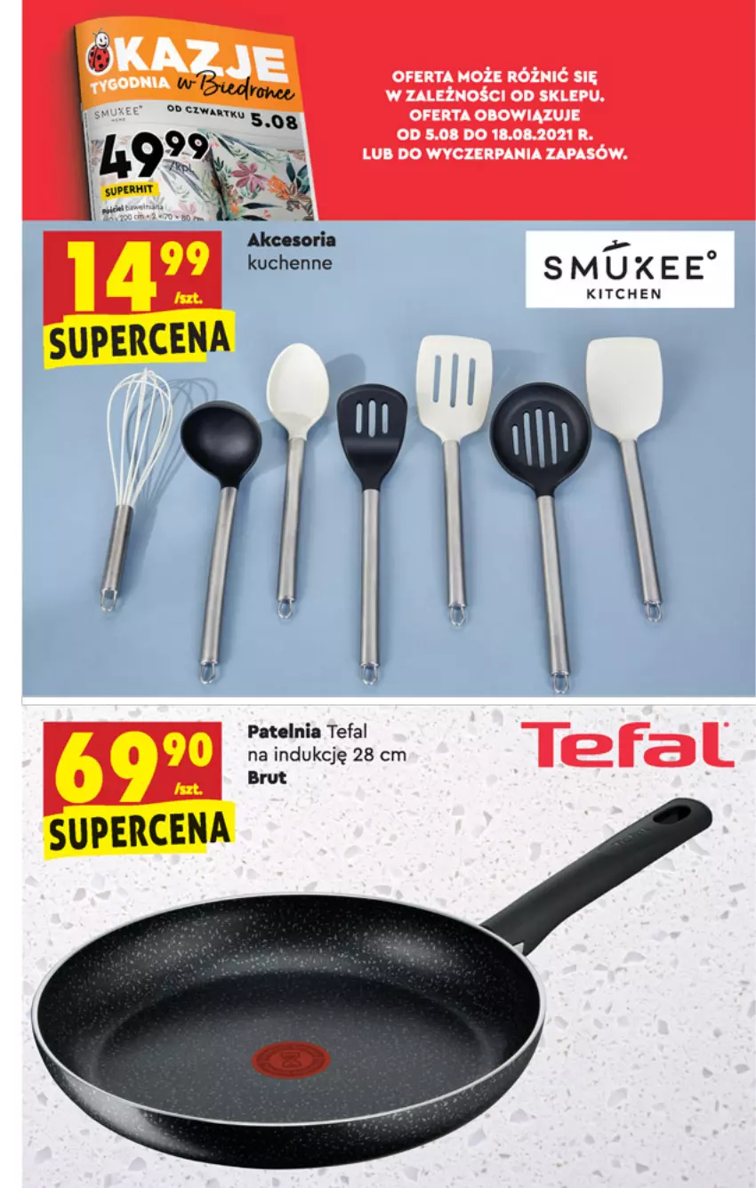 Gazetka promocyjna Biedronka - W tym tygodniu PN - ważna 05.08 do 12.08.2021 - strona 55 - produkty: Fa, Patelnia, Tefal