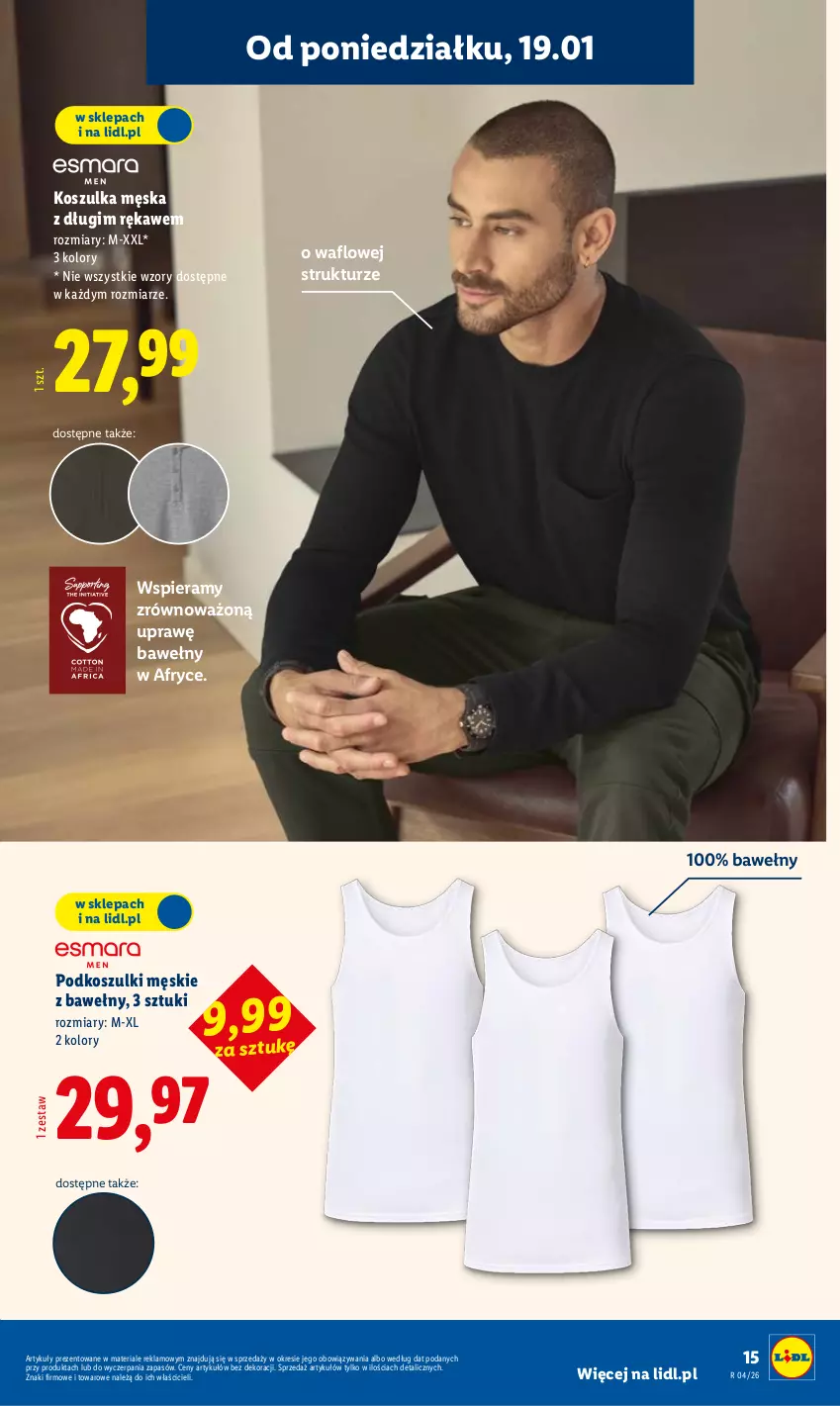 Gazetka promocyjna Lidl - GAZETKA - ważna 19.01 do 25.01.2026 - strona 15 - produkty: Kosz, Koszulka