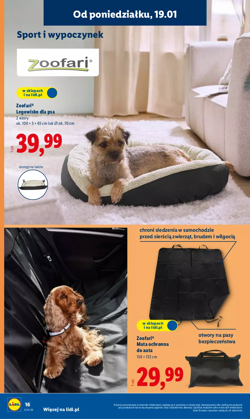 Gazetka promocyjna Lidl - GAZETKA - ważna 19.01 do 25.01.2026 - strona 16 - produkty: Fa, LEGO, Legowisko, LG, Mata ochronna, Piec, Por, Sport