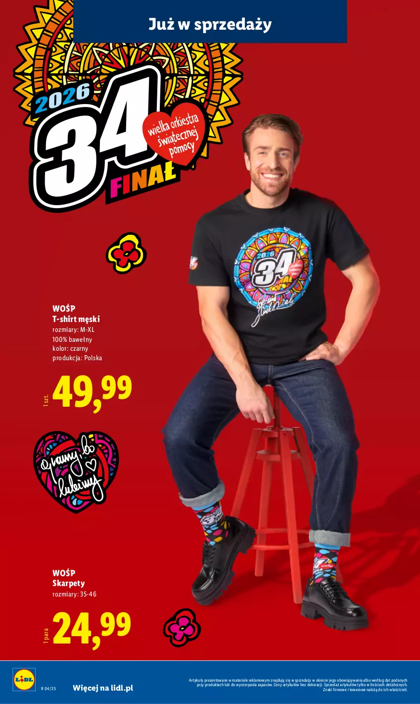 Gazetka promocyjna Lidl - GAZETKA - ważna 19.01 do 25.01.2026 - strona 46 - produkty: Karp, T-shirt