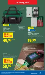 Gazetka promocyjna Lidl - GAZETKA - Gazetka - ważna od 25.01 do 25.01.2026 - strona 37 - produkty: Parkside, Zestaw wkrętaków, Ser, Regał, Wkręt, Taśma miernicza, Torba, Zestaw wierteł, Akumulator