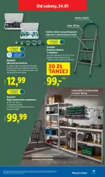 Gazetka promocyjna Lidl - GAZETKA - Gazetka - ważna od 25.01 do 25.01.2026 - strona 39 - produkty: Parkside, Top, Inka, Cynk, Kosz, Regał, Półka, Haczyk