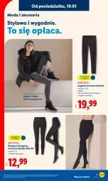 Gazetka promocyjna Lidl - GAZETKA - Gazetka - ważna od 25.01 do 25.01.2026 - strona 7 - produkty: Top, Gin, Rajstopy, Moda, Legginsy