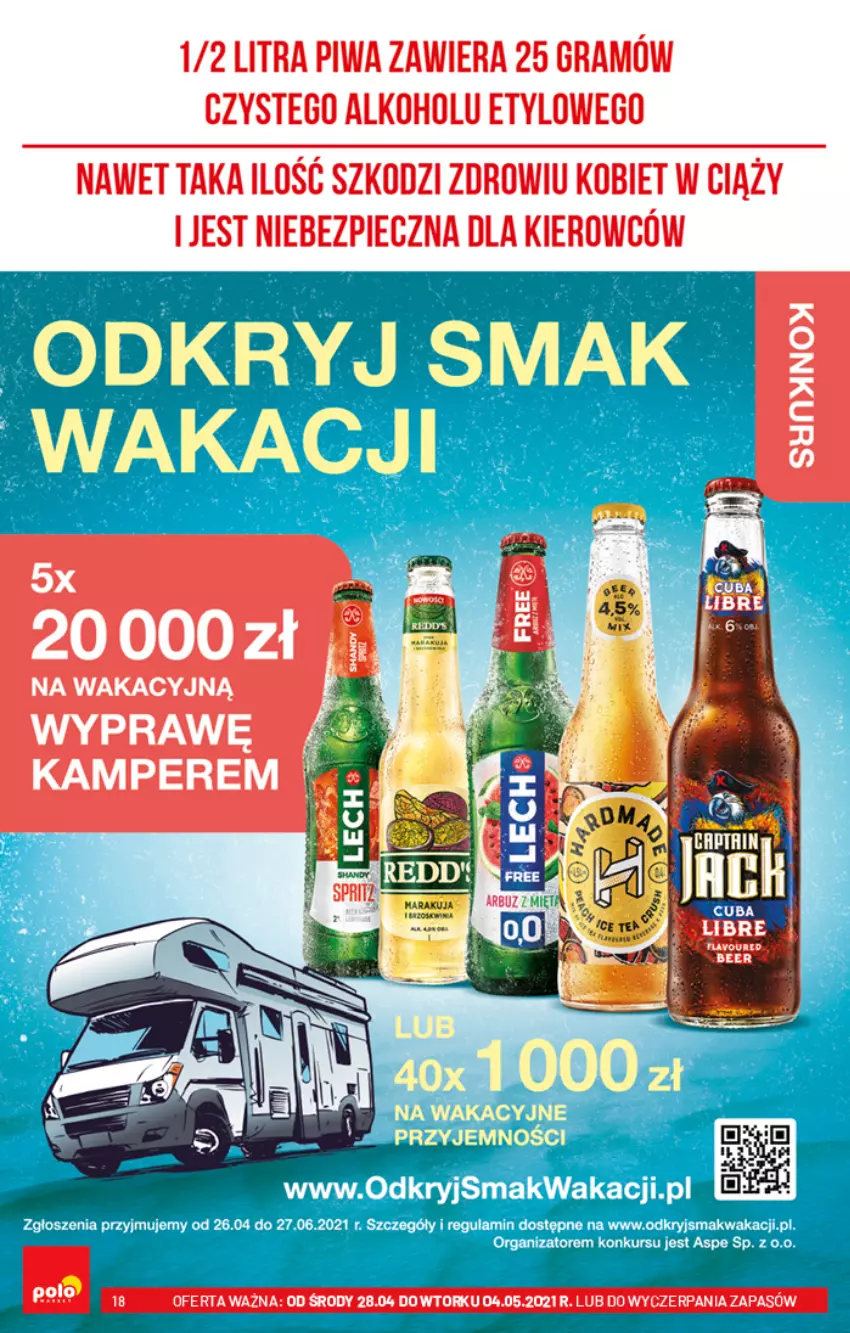 Gazetka promocyjna PoloMarket - Gazetka promocyjna - ważna 28.04 do 04.05.2021 - strona 18 - produkty: Gra, Piwa, Ser