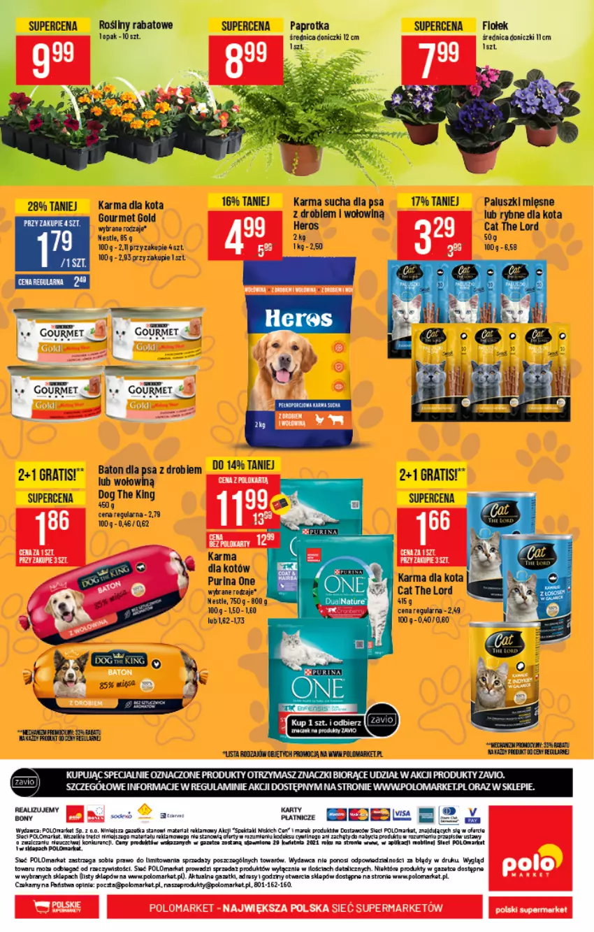 Gazetka promocyjna PoloMarket - Gazetka promocyjna - ważna 28.04 do 04.05.2021 - strona 42 - produkty: Fa, Gourmet Gold, Gra, Mars, Mobil, Pur, Purina, Zlew