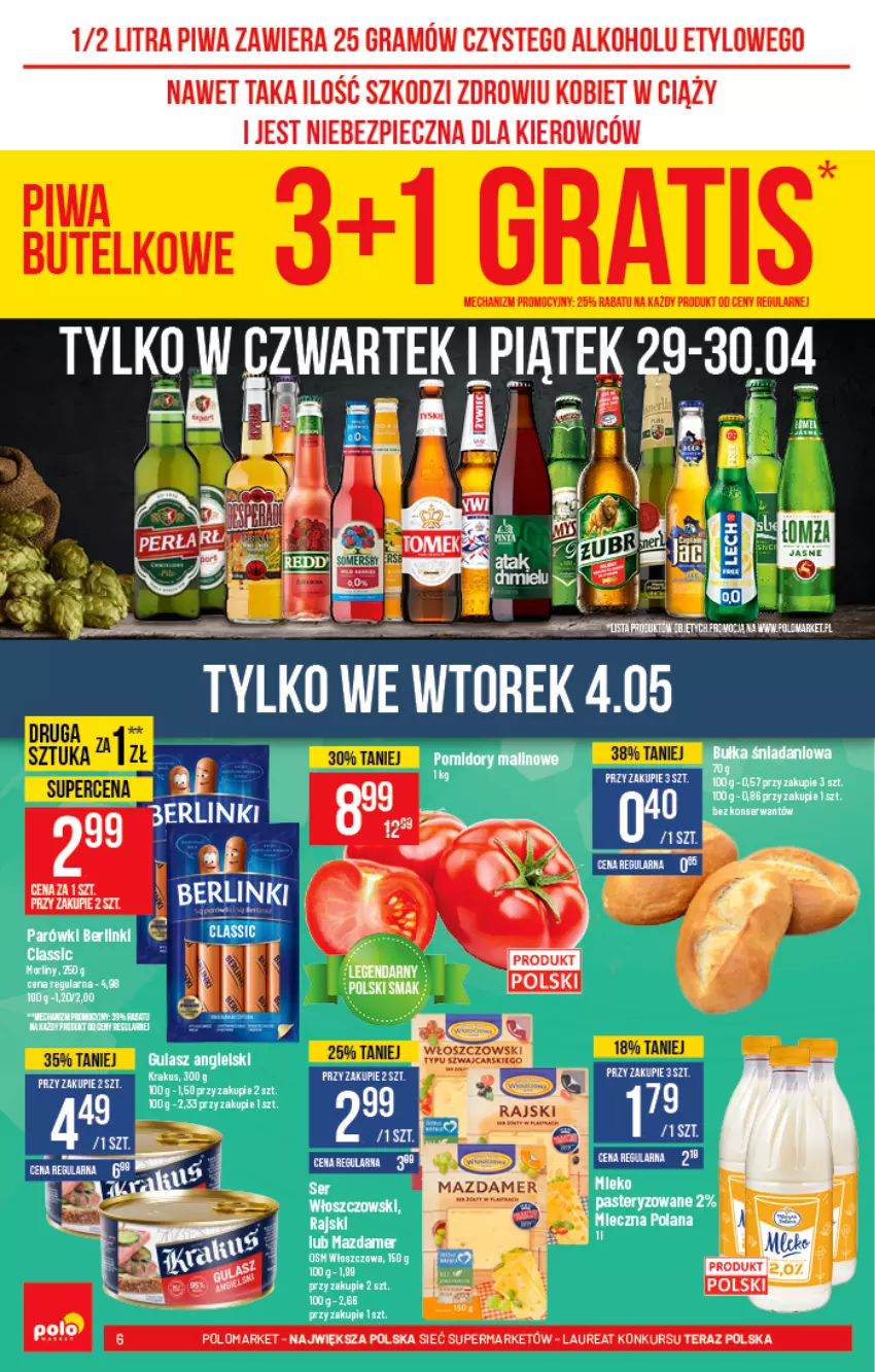 Gazetka promocyjna PoloMarket - Gazetka promocyjna - ważna 28.04 do 04.05.2021 - strona 6 - produkty: Cars, Gra, Piec, Piwa, Włoszczowski