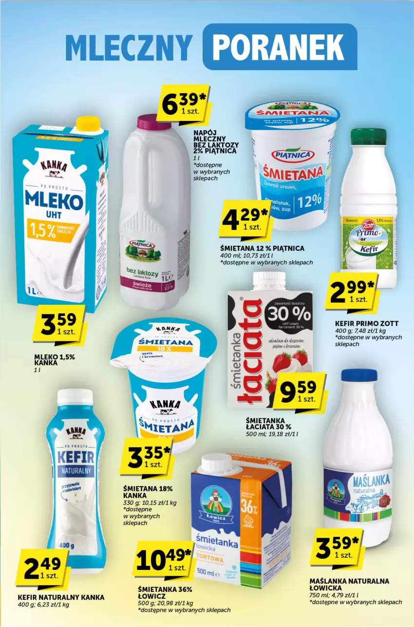 Gazetka promocyjna ABC - ważna 02.05 do 14.05.2024 - strona 3 - produkty: Kefir, Kefir naturalny, Maślanka, Mleko, Napój, Napój mleczny, Piątnica, Zott