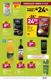 Gazetka promocyjna Aldi - Gazetka - ważna od 24.07 do 24.07.2021 - strona 11 - produkty: Piwa, Piwo, Sok pomarańczowy, Karlsquell, Sok, Pur, Gra, Inka, Kawa zbożowa, Kawa ziarnista, Kawa mielona, Kawa, Tera, Piwo jasne, Syrop, Napój, Herbapol, Kokos