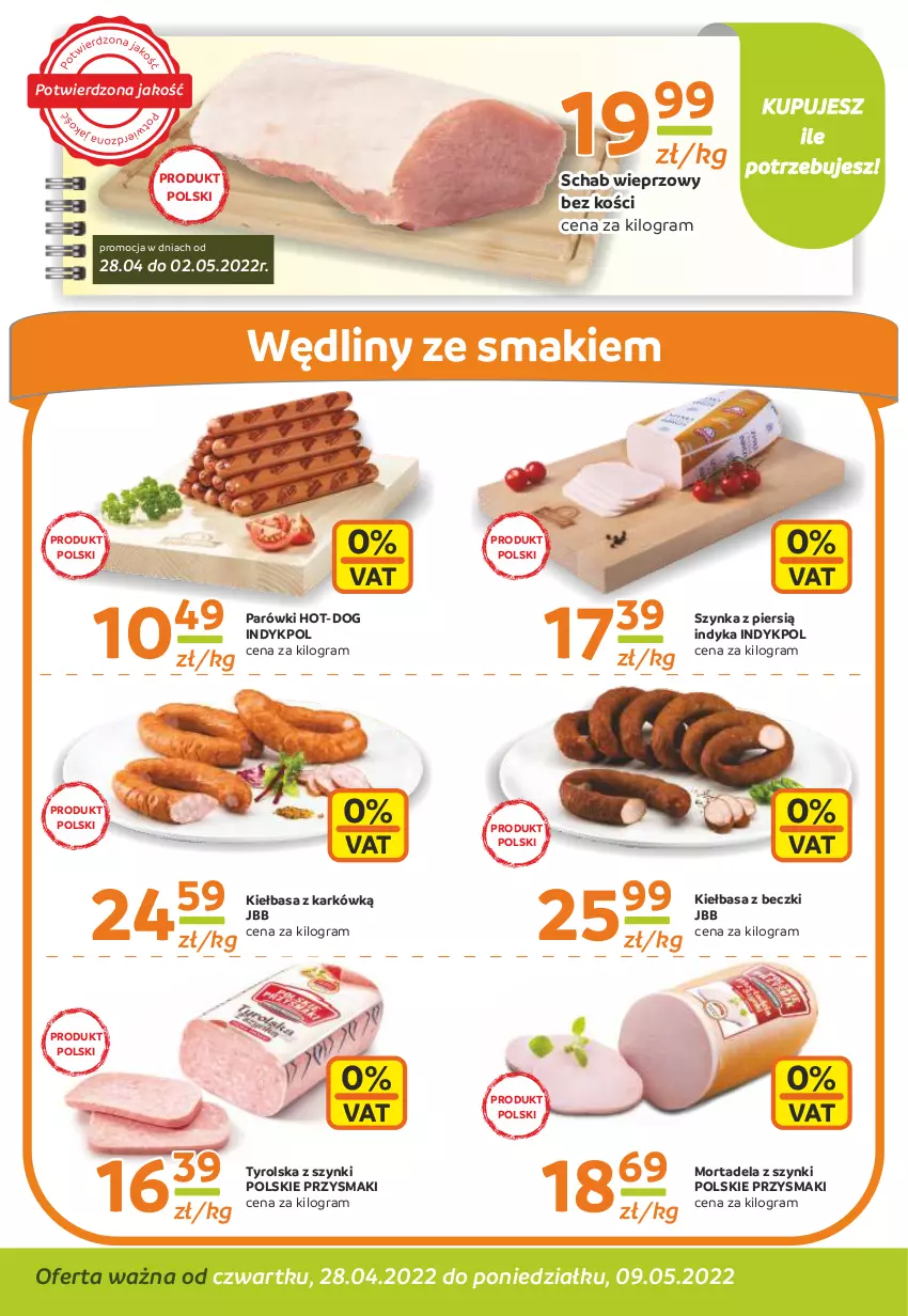 Gazetka promocyjna Gama - Gazetka Gama - ważna 09.05.2022 do 28.04.2023 - strona 2 - produkty: Gra, Kiełbasa, Parówki, Przysmaki, Schab wieprzowy, Szynka