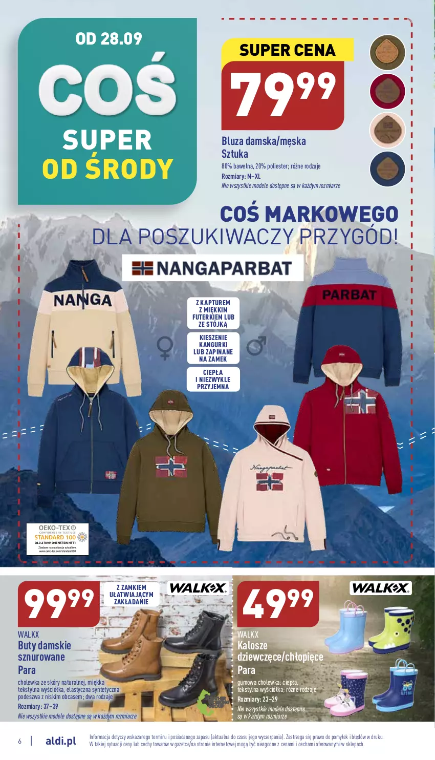 Gazetka promocyjna Aldi - Zaplanuj zakupy wcześniej - ważna 28.09 do 01.10.2022 - strona 6 - produkty: Bluza, Buty, Wełna