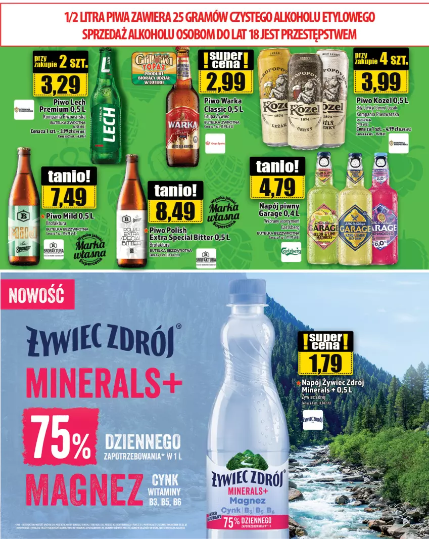 Gazetka promocyjna Topaz - Gazetka - ważna 16.05 do 22.05.2024 - strona 7 - produkty: Fa, Gra, Kozel, Magnez, Napój, Piwa, Piwo, Warka