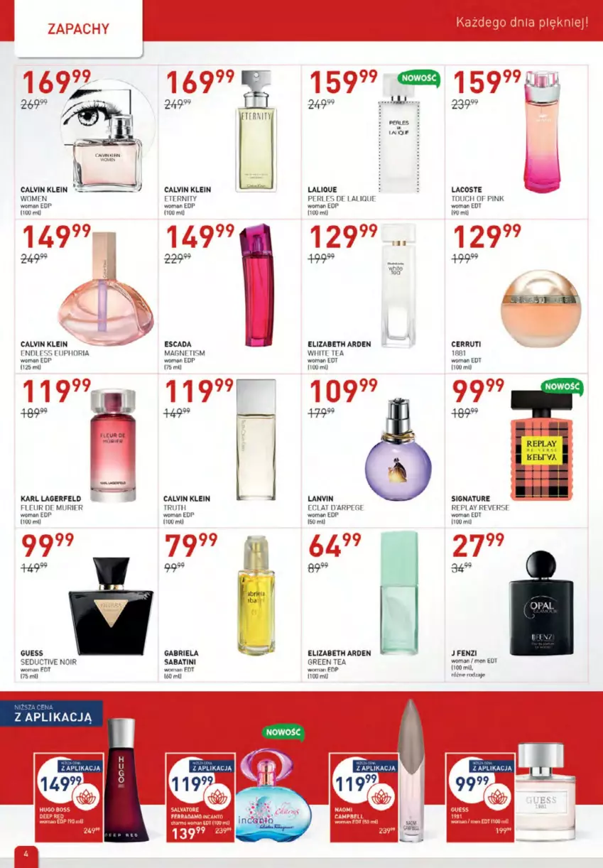 Gazetka promocyjna Drogerie Jawa - ważna 04.03 do 17.03.2022 - strona 4 - produkty: Brie, Calvin Klein, Cerruti, Elizabeth Arden, Escada, Karl Lagerfeld, Lacoste, Lanvin