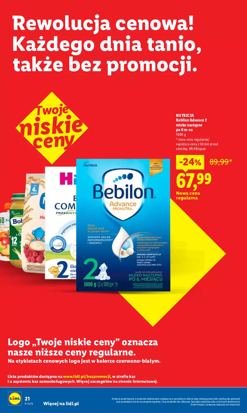 Gazetka promocyjna Lidl - Rewolucja cenowa! - ważna 09.05 do 31.05.2026 - strona 22 - produkty: BEBILON, Mleko, O nas