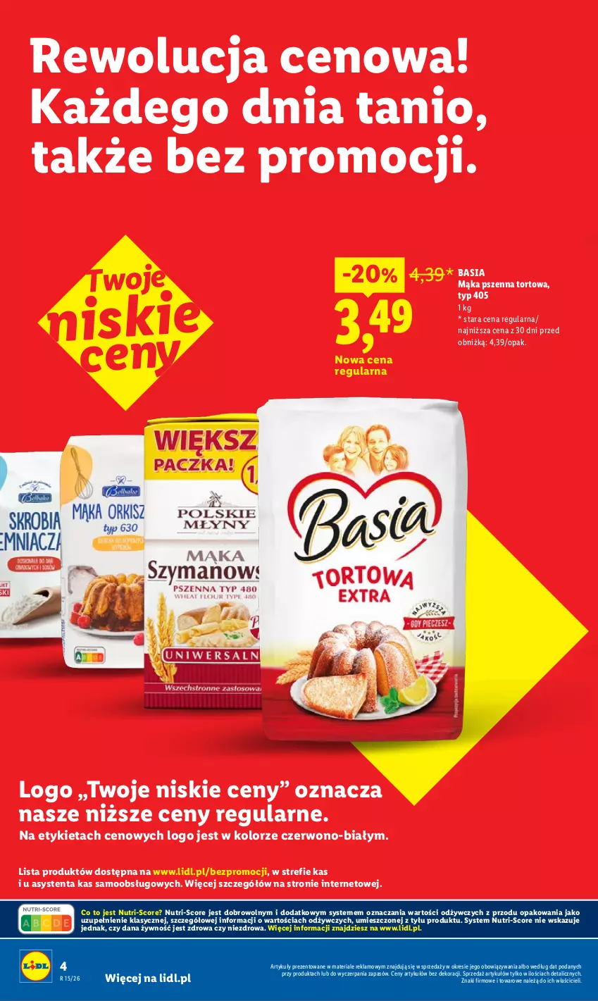 Gazetka promocyjna Lidl - Rewolucja cenowa! - ważna 09.05 do 31.05.2026 - strona 4 - produkty: Basia, Mąka, Mąka pszenna
