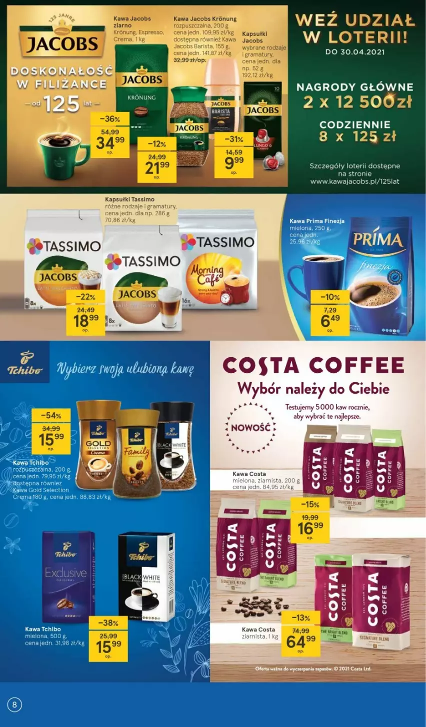 Gazetka promocyjna Tesco - Tesco gazetka - przyszły tydzień - ważna 06.04 do 14.04.2021 - strona 8 - produkty: Gra, Jacobs, Kawa, Rama, Tassimo