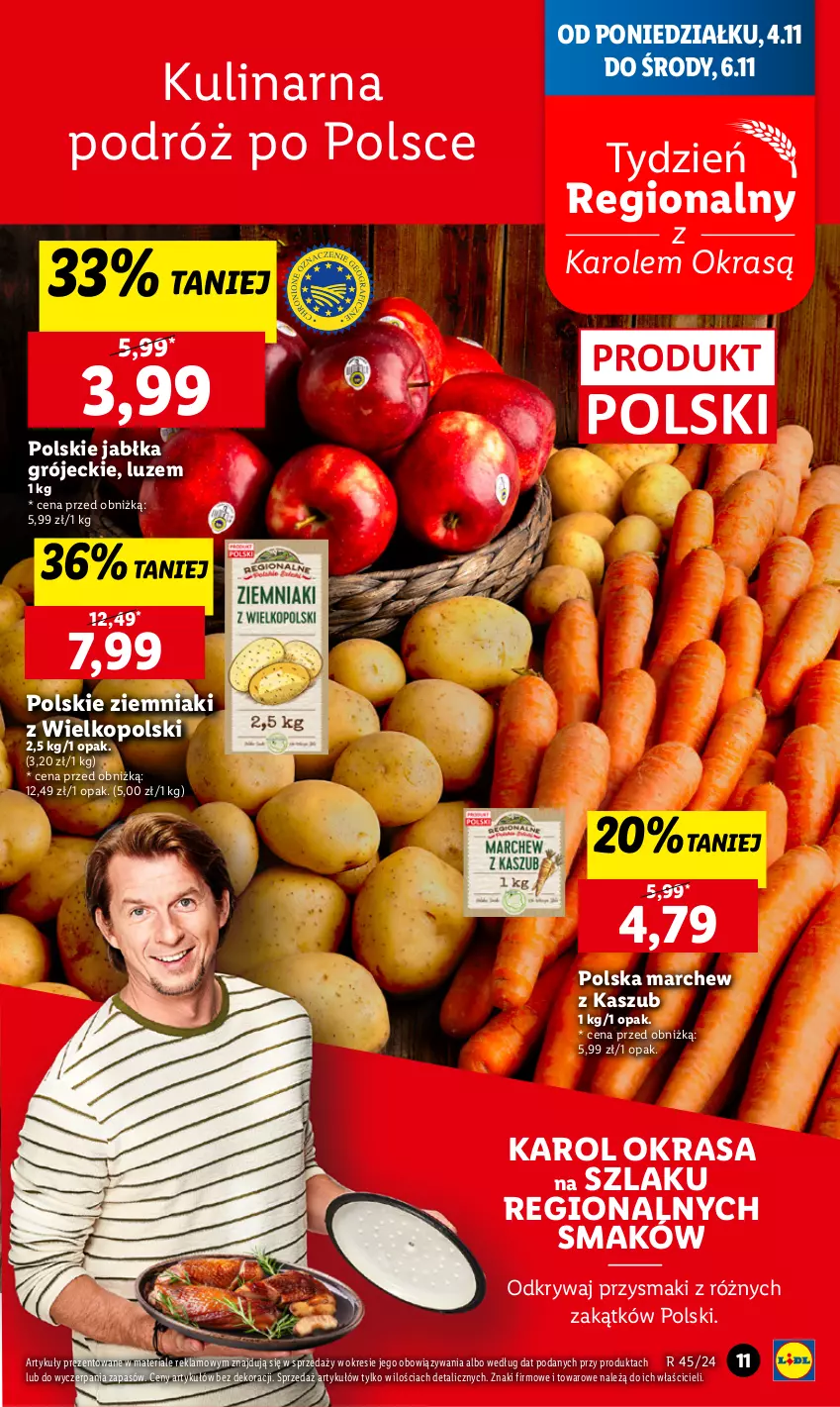 Gazetka promocyjna Lidl - GAZETKA - ważna 04.11 do 06.11.2024 - strona 17 - produkty: Jabłka, Przysmaki, Ziemniaki