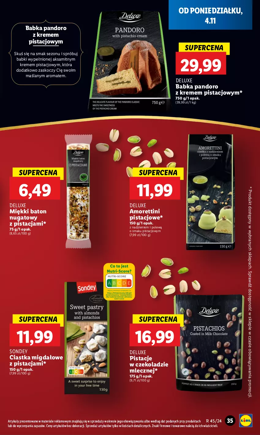 Gazetka promocyjna Lidl - GAZETKA - ważna 04.11 do 06.11.2024 - strona 39 - produkty: Aksam, Babka, Baton, Ciastka, Koc, Pistacje