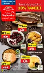 Gazetka promocyjna Lidl - GAZETKA - Gazetka - ważna od 06.11 do 06.11.2024 - strona 20 - produkty: Twaróg, Rolada Ustrzycka, Rolada, Przysmaki, Pstrąg, Kiełbasa