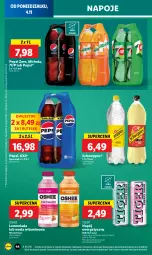 Gazetka promocyjna Lidl - GAZETKA - Gazetka - ważna od 06.11 do 06.11.2024 - strona 46 - produkty: 7up, Napój energetyczny, Lemoniada, Mirinda, Napoje, Pepsi, Tiger, Schweppes, Oshee, Woda, Napój